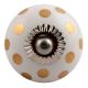 Golden Dot Ceramic Drawer Knob